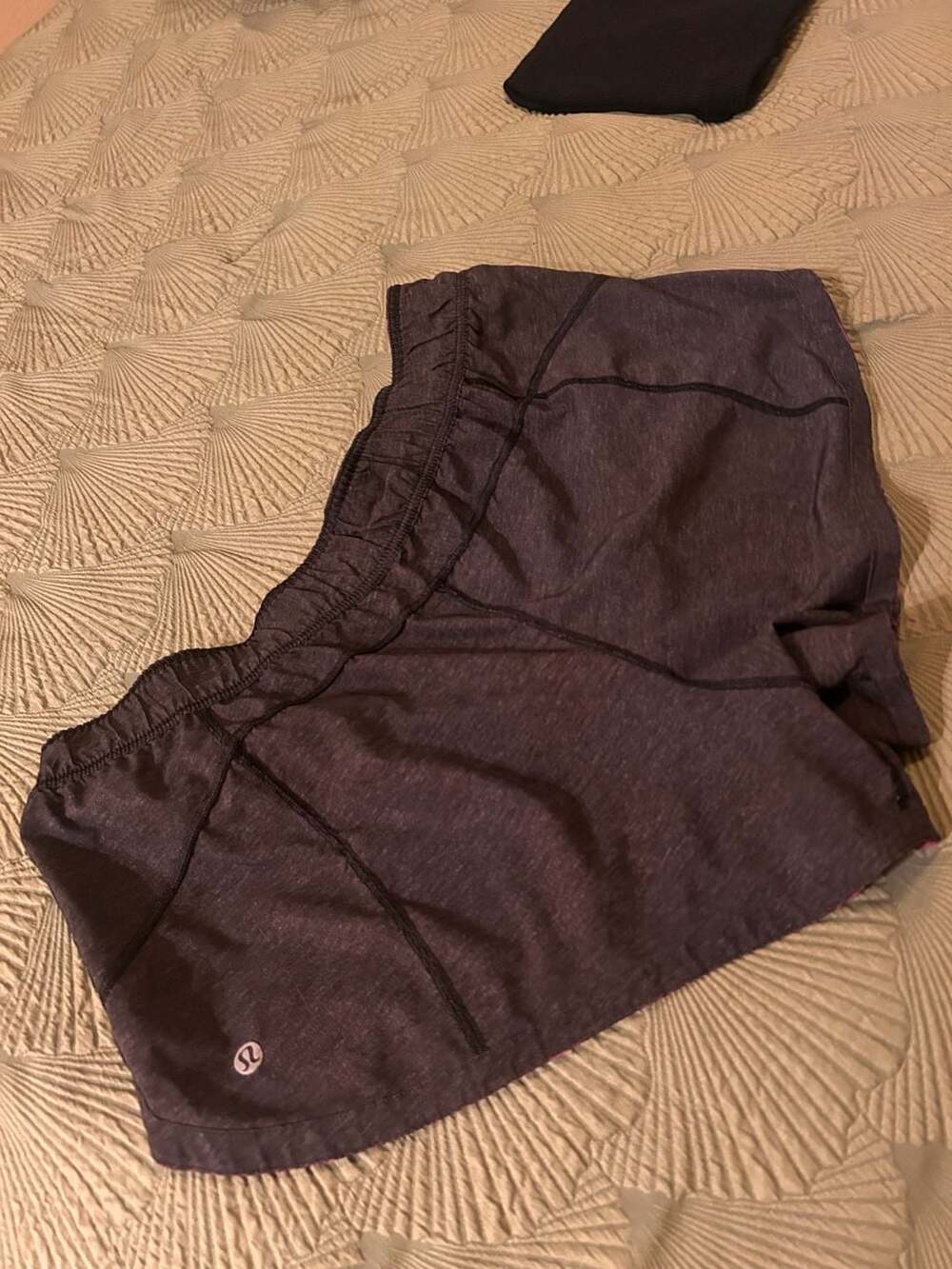 Lululemon REVERSIBLE Gray and Pink Gym Shorts